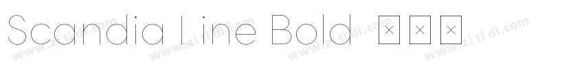 Scandia Line Bold字体转换